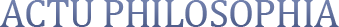 ACTU PHILOSOPHIA Logo